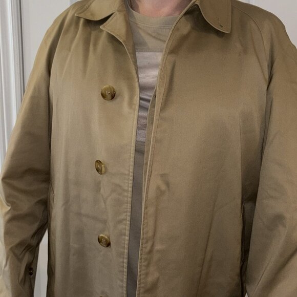 Vintage Burberry Trench Coat Tan Color Men’s Authentic Size 40 - Picture 4 of 11